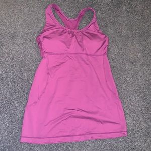 Purple back cutout lululemon tank top